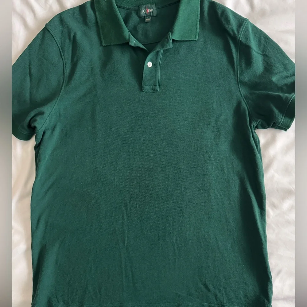 J. Crew Dark Green Polo Shirt
